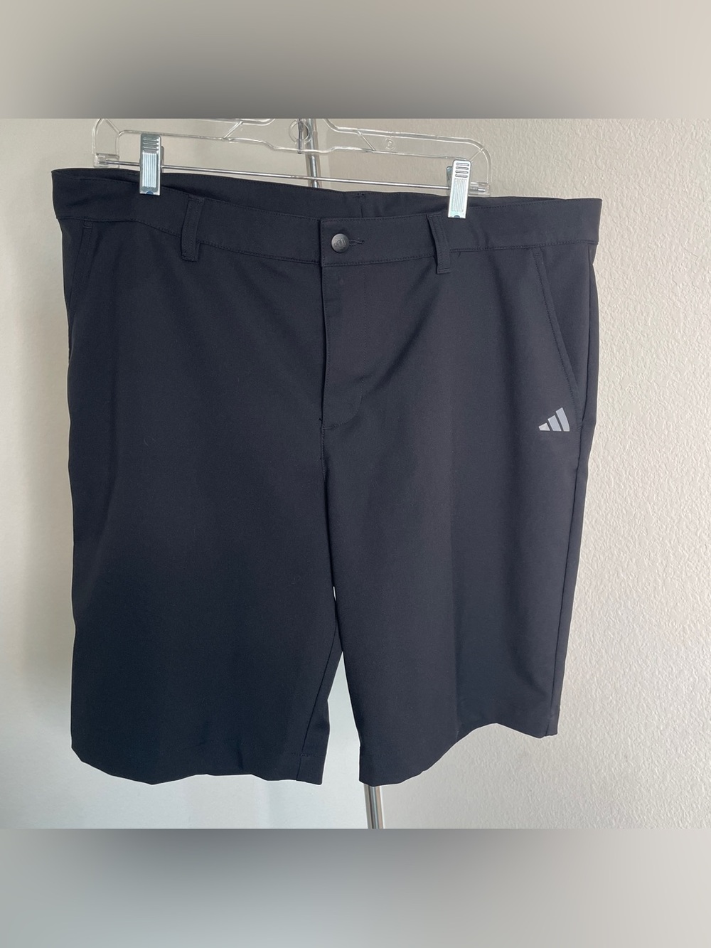 Adidas Black Lightweight Shorts Men's 38 Athletic Casual Golf Gym